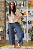 Lagen Relaxed Barrel Pant Navy